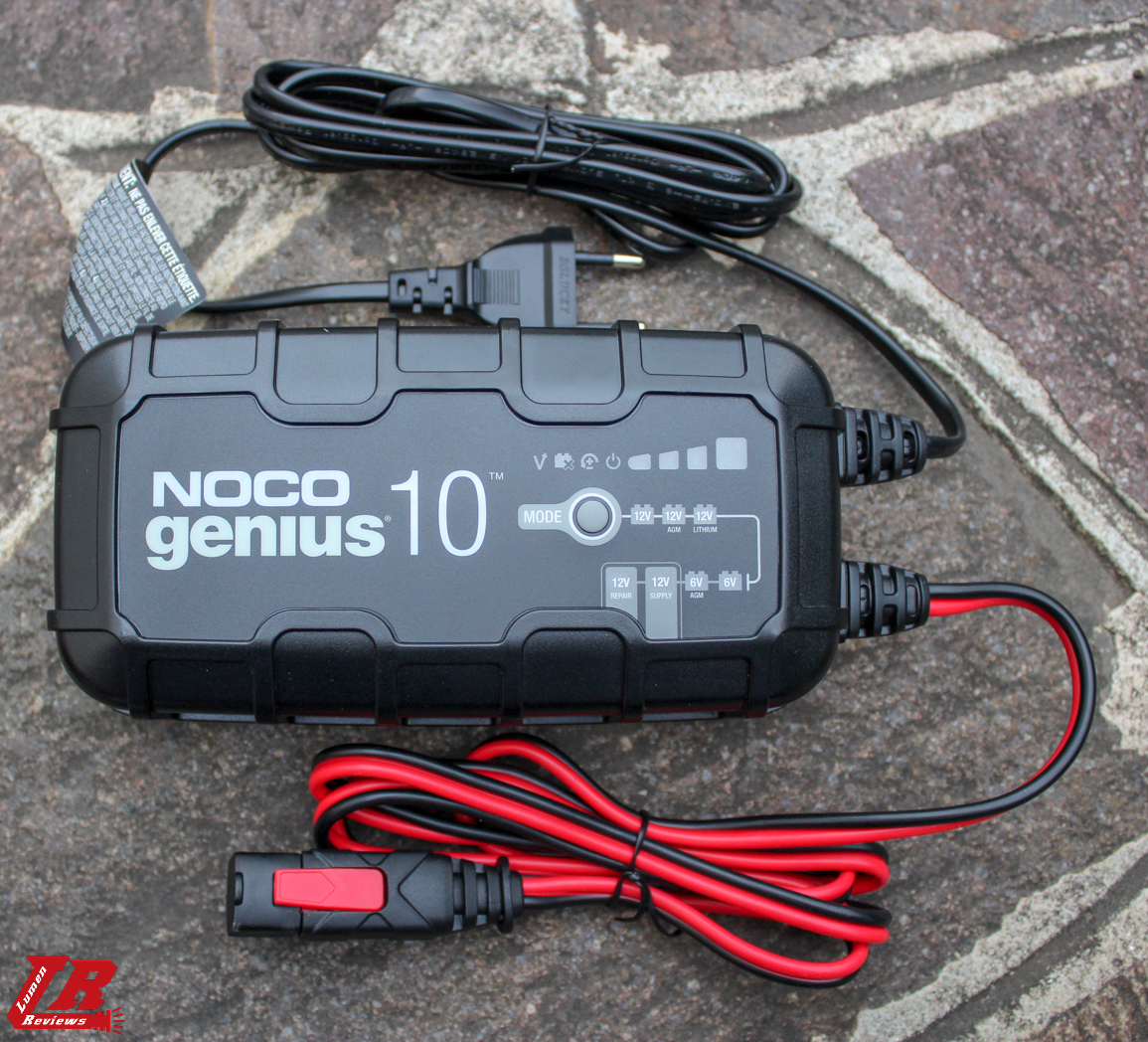 Review NOCO Genius 10 (lead acid-lithium phosphate charger, 6v